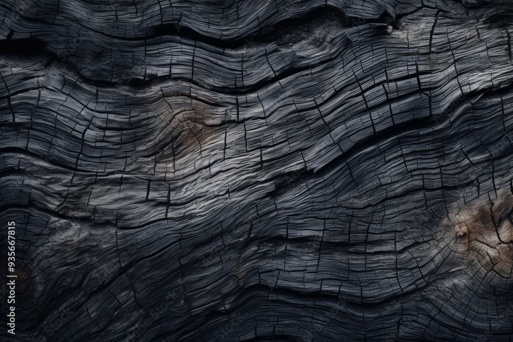 Processed collage of old black tree bark surface texture. Background for banner, backdrop Processed collage of old black tree bark surface texture. Background for banner, backdrop