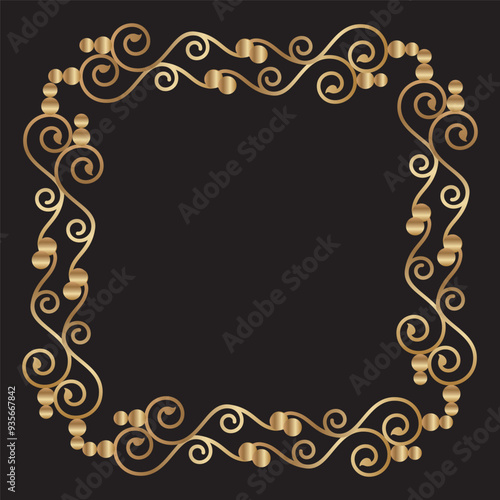 Vintage frames and borders set. Luxury vintage frame collection. 