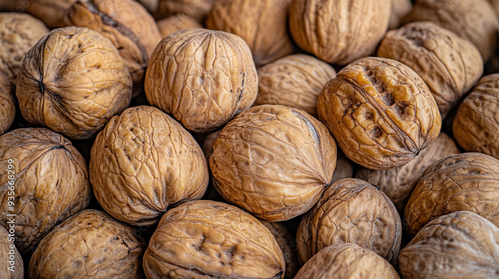 walnuts revealing their textured surface, symbolizing complexity and hidden potential within walnuts revealing their textured surface, symbolizing complexity and hidden potential within