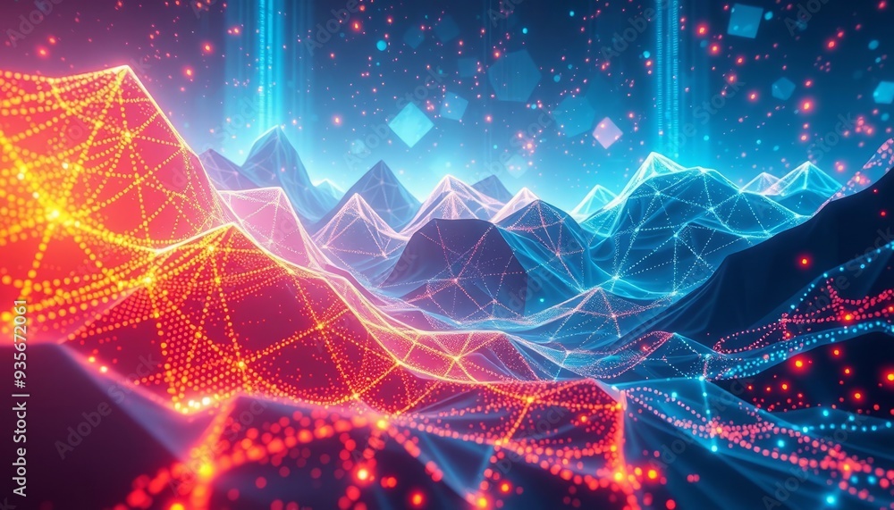 Fototapeta premium Virtual Reality Landscape