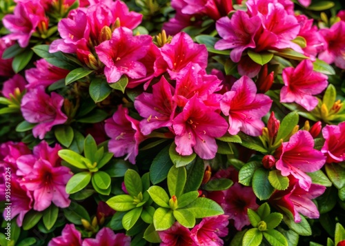 Wallpaper Mural Vibrant pink azalea flowers in full bloom fill the frame, showcasing delicate petals and intricate details in a stunning, close-up pattern background. Torontodigital.ca