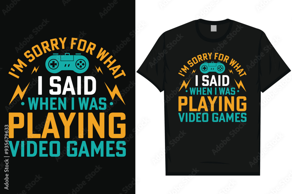 Best gaming game lovers typography graphics tshirt design Best gaming game lovers typography graphics tshirt design