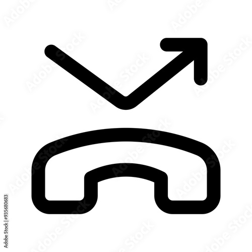 missed call glyph icon