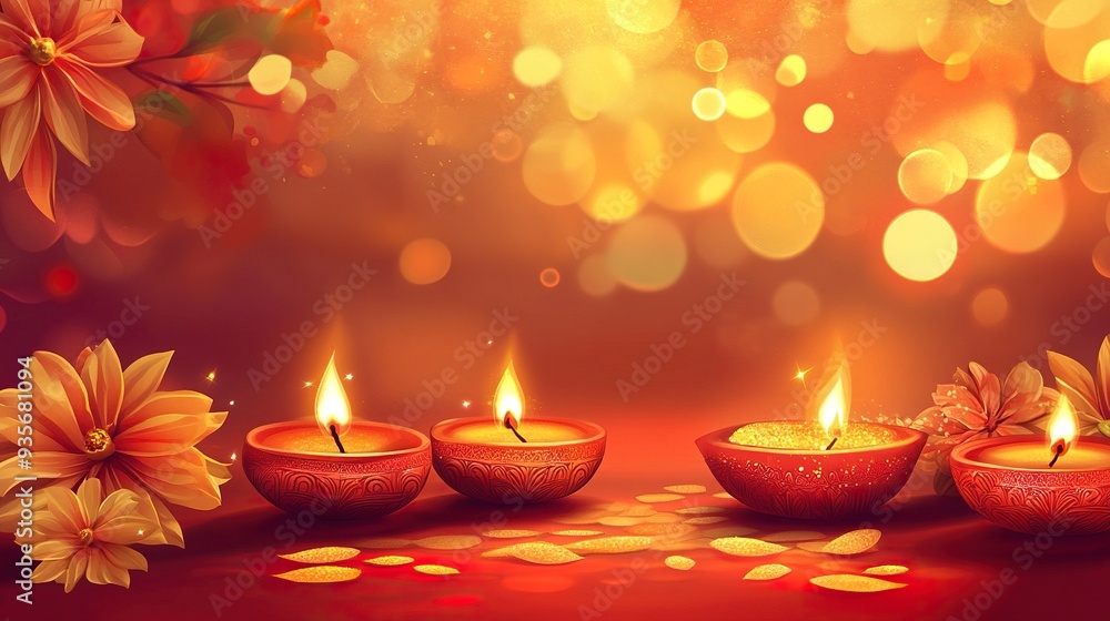 Vector illustration of Happy Dhanteras social media feed template.generative ai Vector illustration of Happy Dhanteras social media feed template.generative ai