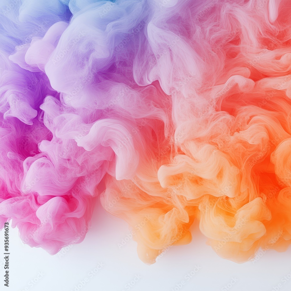 Fototapeta premium Abstract Colorful Smoke Swirls