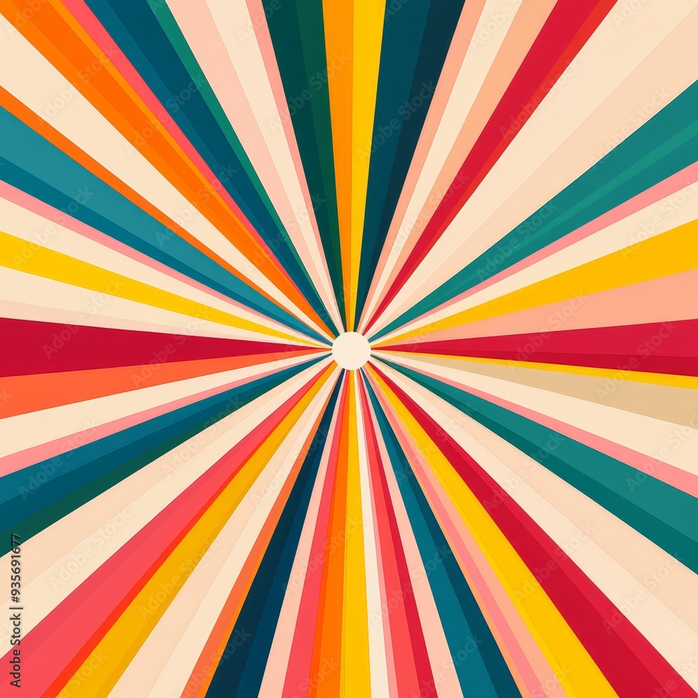 Colorful Sunburst Pattern Abstract Background Colorful Sunburst Pattern Abstract Background