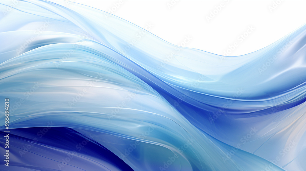 Fototapeta premium Pretty blue ethereal and dreamy artwork