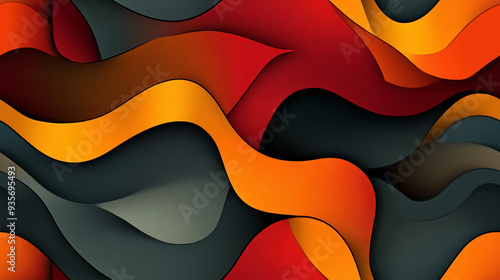 A colorful Luxury abstract seamless pattern with chic lines. - Flat simple background