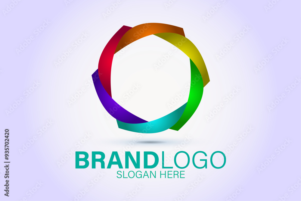 Colorful logo design. Gradient logo.. Colorful logo design. Gradient logo..