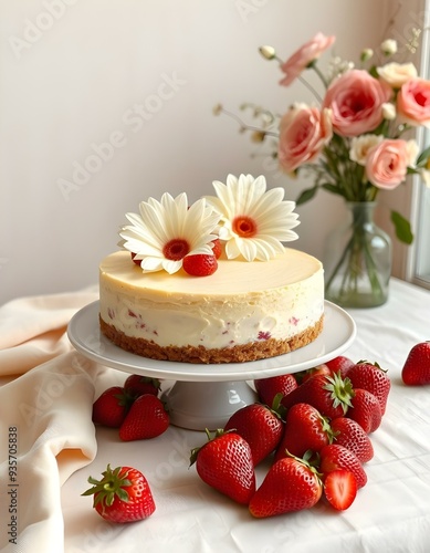 cheesecake with strawberry