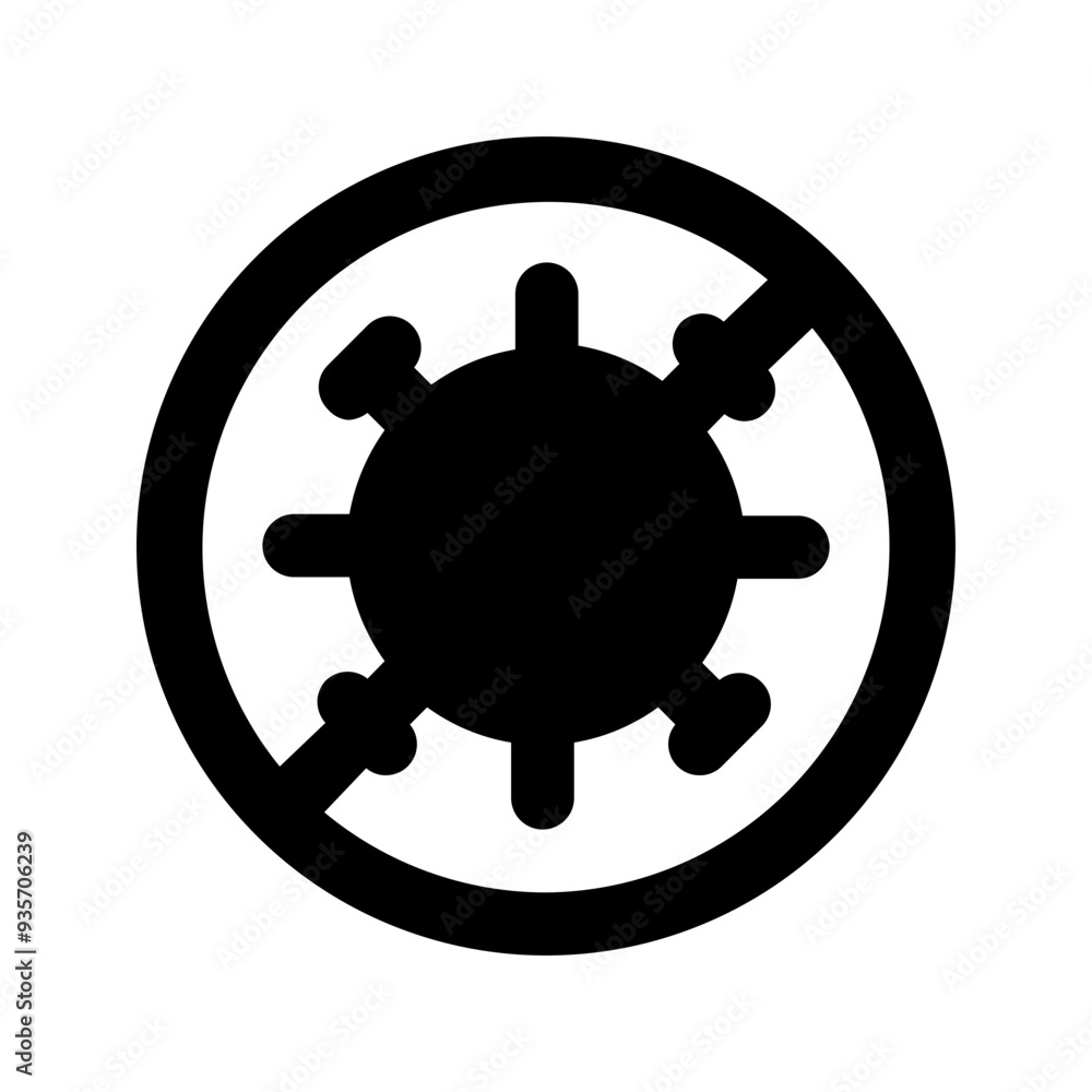 Obraz premium antivirus glyph icon