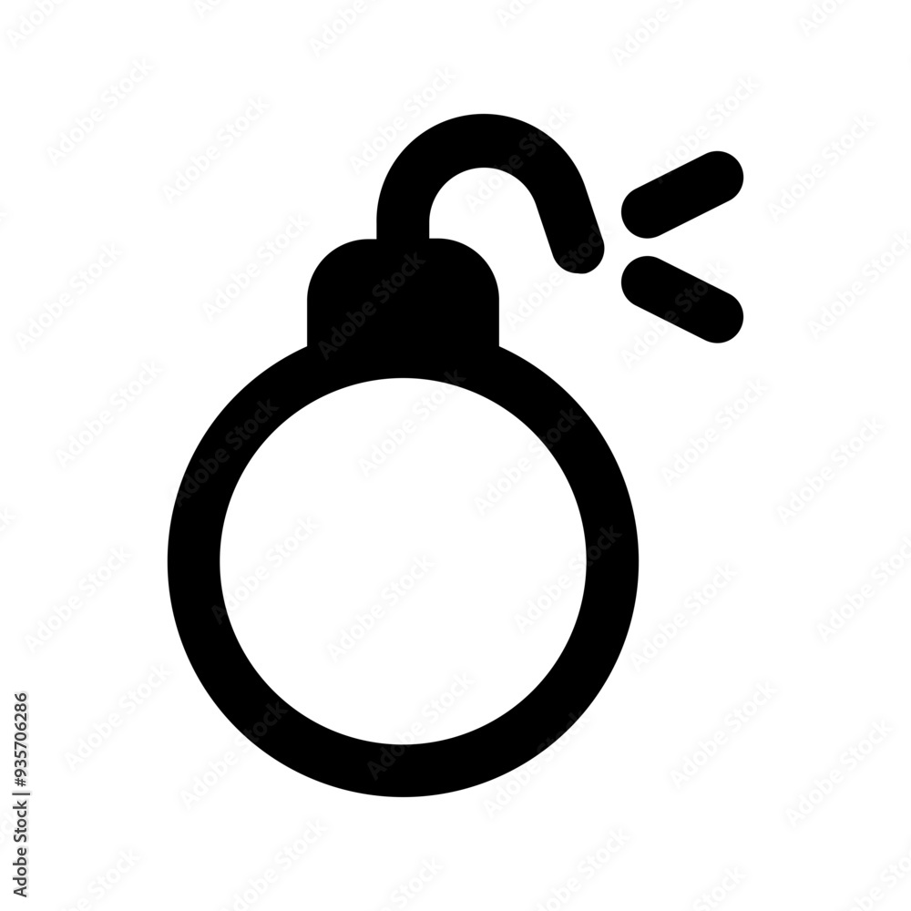 bomb glyph icon bomb glyph icon