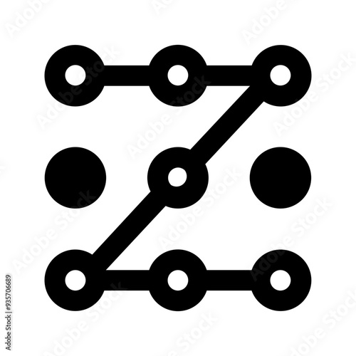pin code glyph icon