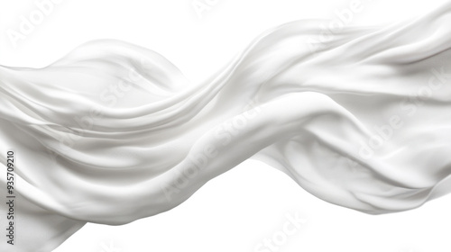 Soft white cloth are simple yet elegant for graphic design or wallpaper.