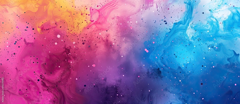 Obraz premium Color splashes Colorful texture Hand painted background Watercolor background created by hand Modern art contemporary art Mixed media. Copy space image. Place for adding text and design