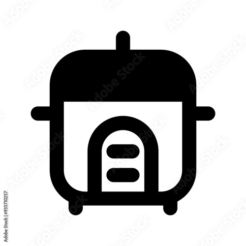 rice cooker glyph icon