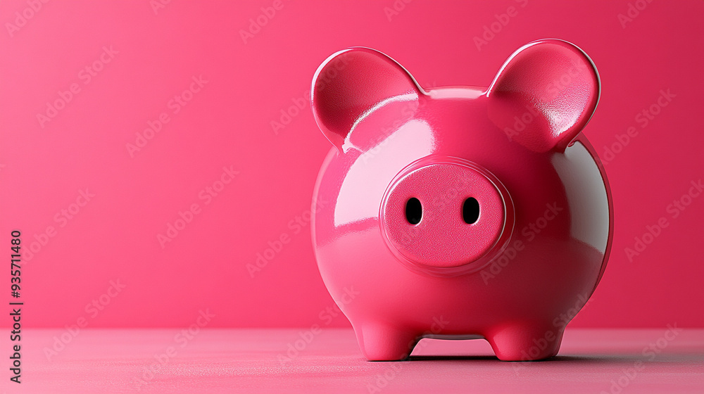 piggy bank with a blank space for captions sits against a chaotic background, symbolizing the pursuit of financial stability amidst life's disorder piggy bank with a blank space for captions sits against a chaotic background, symbolizing the pursuit of financial stability amidst life's disorder