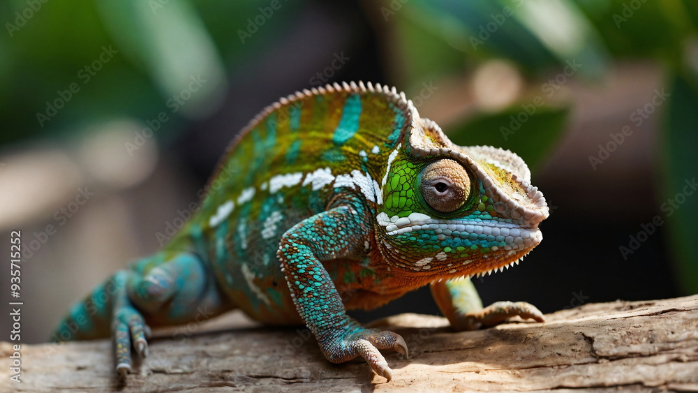 Kameleon w naturalnym środowisku. Generative AI.