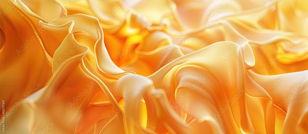 Obraz premium Copperpod or yellow flame three background. Copy space image. Place for adding text and design