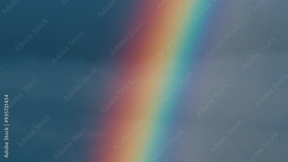 Bright rainbow over the forest in the summer sky Bright rainbow over the forest in the summer sky