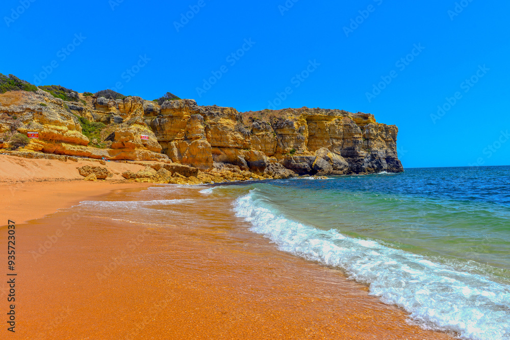 Praia da Coelha in Albufeira, Algarve (Portugal) Praia da Coelha in Albufeira, Algarve (Portugal)