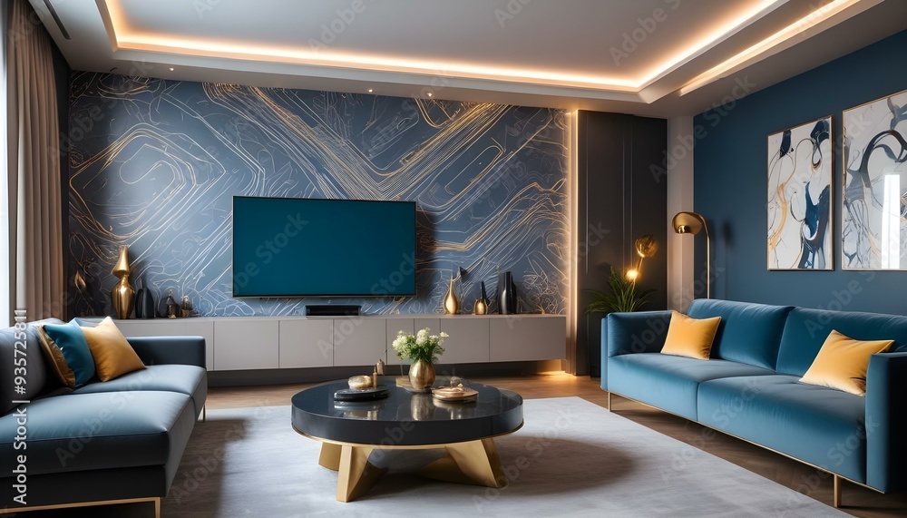 Photo modern style interior room 3d illustration,Premium Living Room Design Modern Luxury Interiors Photo modern style interior room 3d illustration,Premium Living Room Design Modern Luxury Interiors