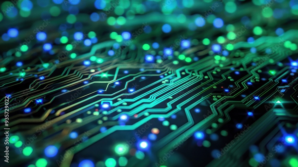 Electronic circuit board with cyber system power Electronic circuit board with cyber system power