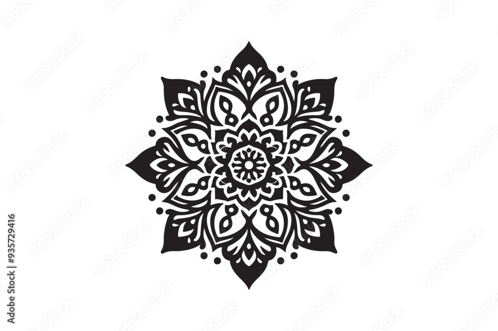 Mandala Design art work silhouette vector illustration Mandala Design art work silhouette vector illustration