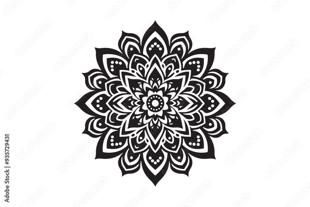 Mandala Design art work silhouette vector illustration Mandala Design art work silhouette vector illustration