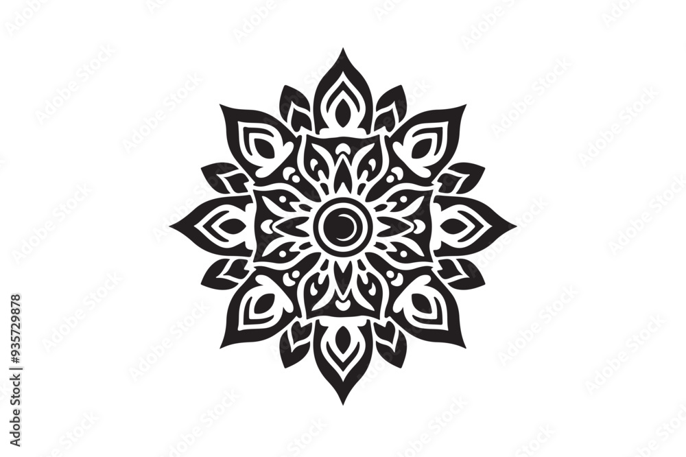 Mandala Design art work silhouette vector illustration Mandala Design art work silhouette vector illustration