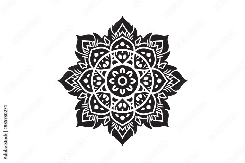 Mandala Design art work silhouette vector illustration Mandala Design art work silhouette vector illustration