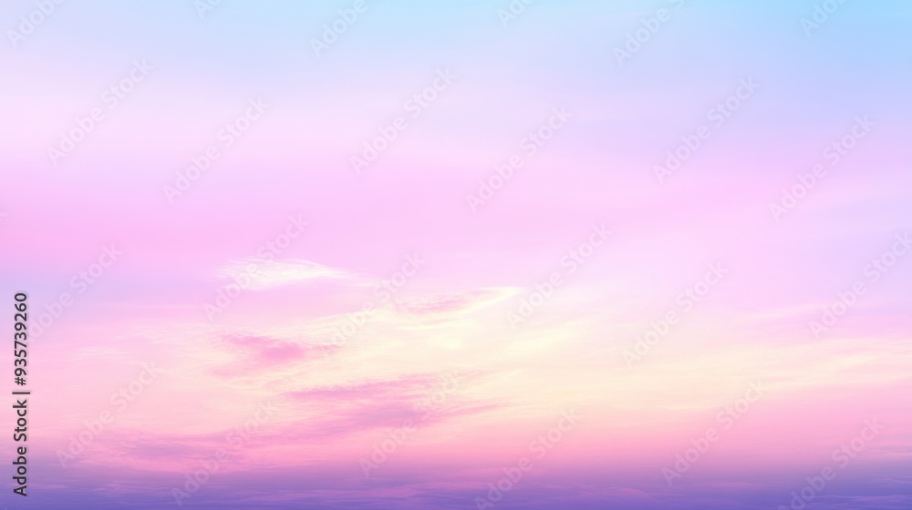 Pastel Sunset Sky Pastel Sunset Sky