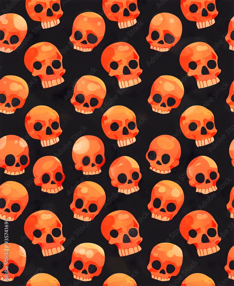 skull seamless pattern halloween skull seamless pattern halloween