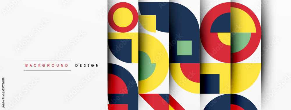 Modern geometrical abstract background - circles. Business or technology presentation design Modern geometrical abstract background - circles. Business or technology presentation design