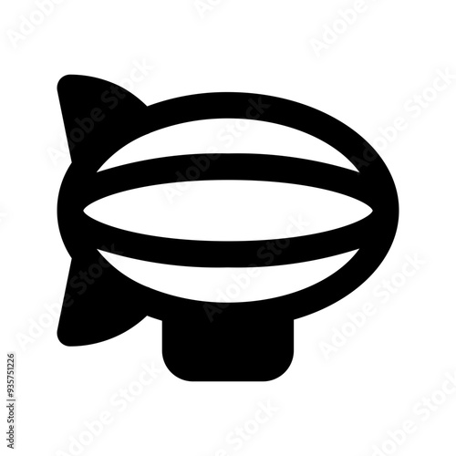 zeppelin glyph icon
