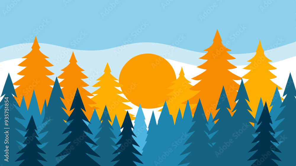 Beautiful Twilight Pine Forest – High-Quality Black and White Drawing Beautiful Twilight Pine Forest – High-Quality Black and White Drawing