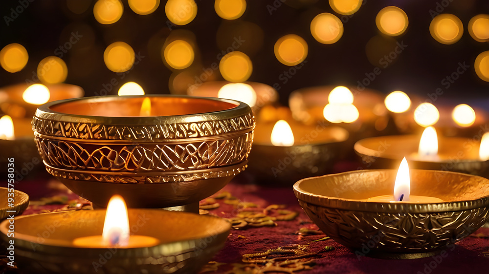 Diwali lamp element. Diwali Celebration Lighting a Sparkler Alongside Traditional Diya Oil Lamp. Diwali lamp element. Diwali Celebration Lighting a Sparkler Alongside Traditional Diya Oil Lamp.