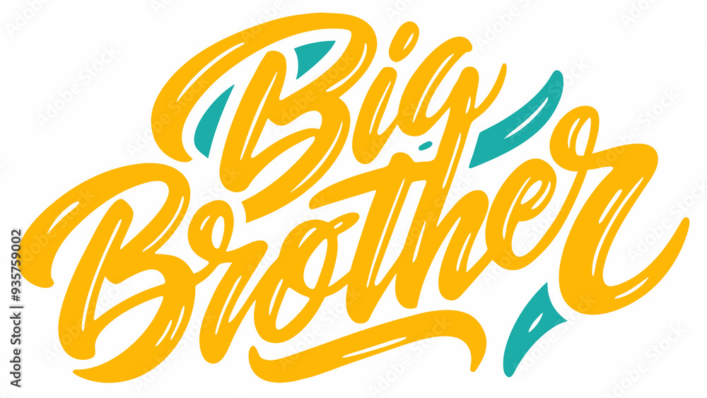 bold script in yellow spells out bold script in yellow spells out