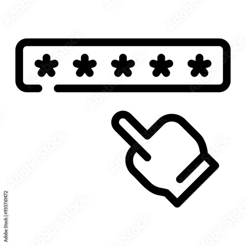 pin code line icon