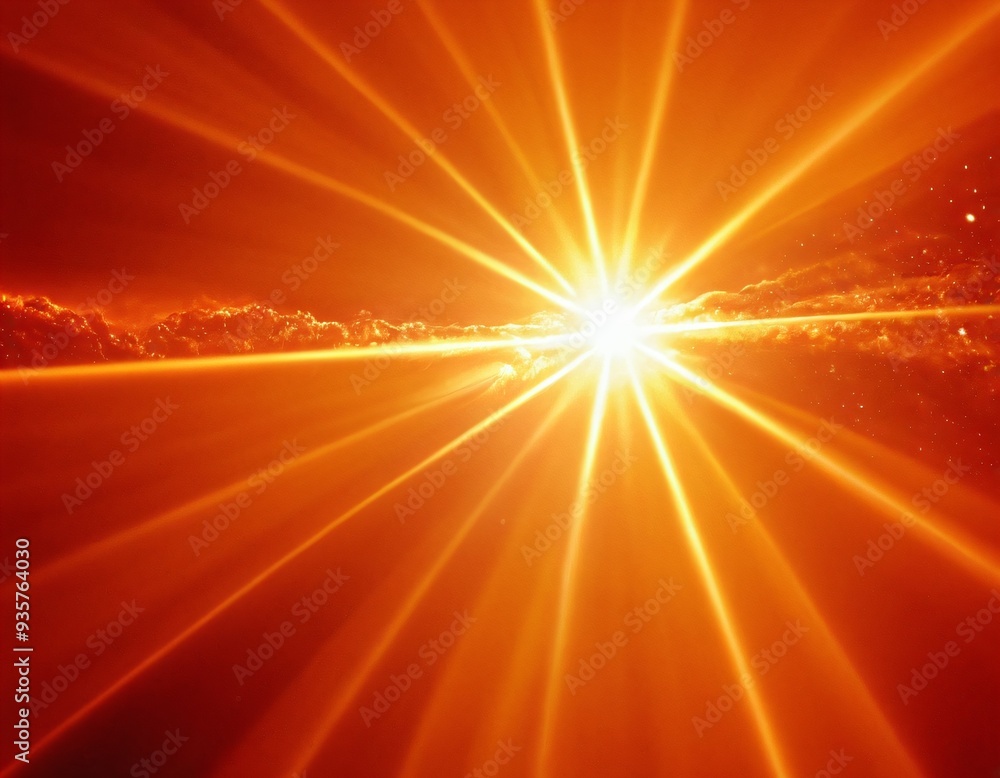 Abstract Solar Flare: Bright and Intense Light Rays in a Fiery, Vibrant Background. Ai generated images Abstract Solar Flare: Bright and Intense Light Rays in a Fiery, Vibrant Background. Ai generated images
