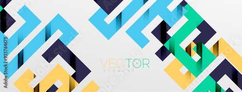 Color bend lines with shadow texture effect. Vector Illustration For Wallpaper, Banner, Background, Card, Book Illustration, landing page