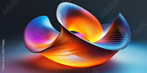 art abstract shapes background, ai generated photo