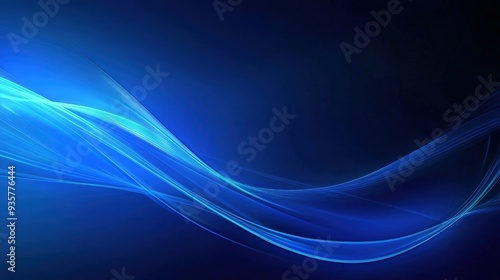 Abstract blue wave background