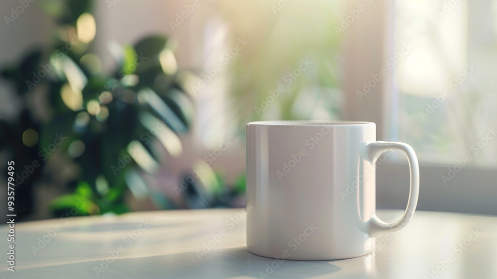 white mug mockup with, blurred background white mug mockup with, blurred background