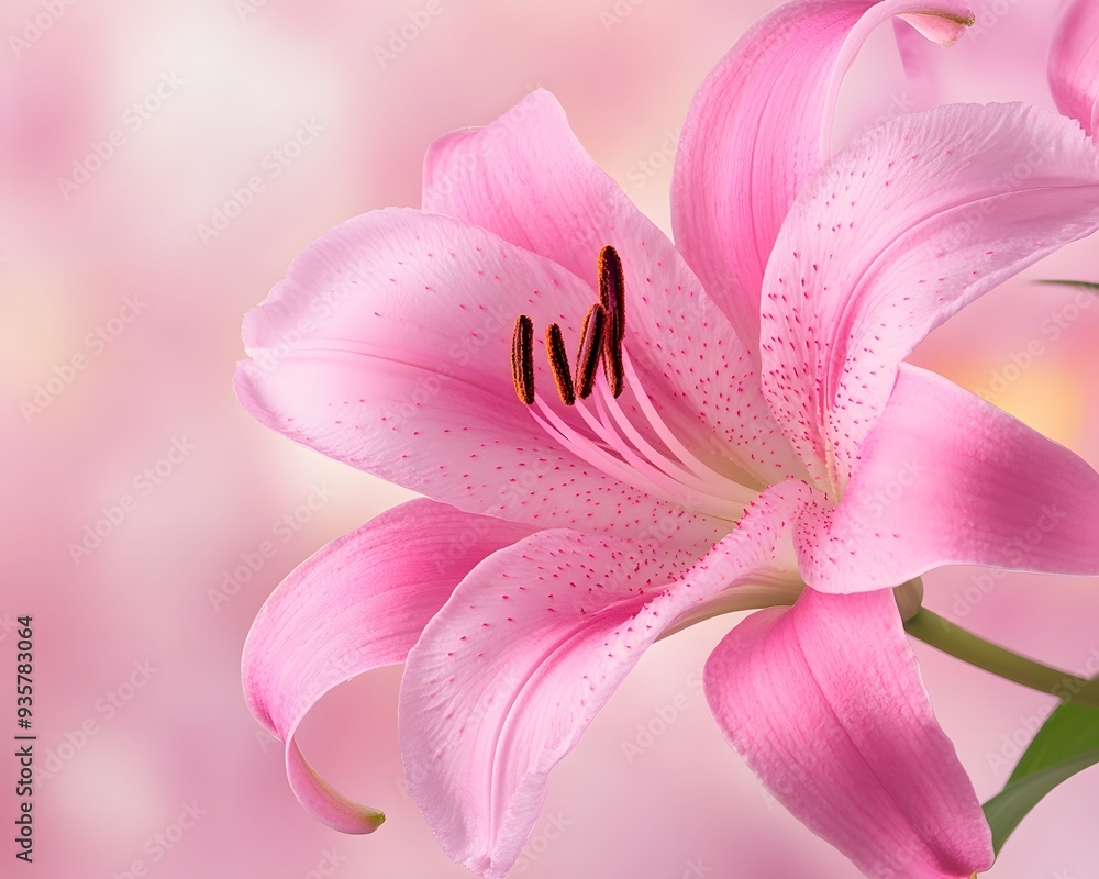 Fototapeta premium pink lily background