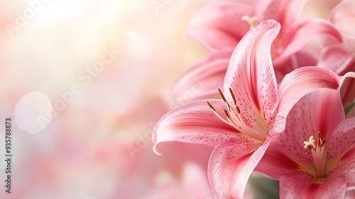 pink lily background