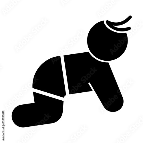 baby crawling
