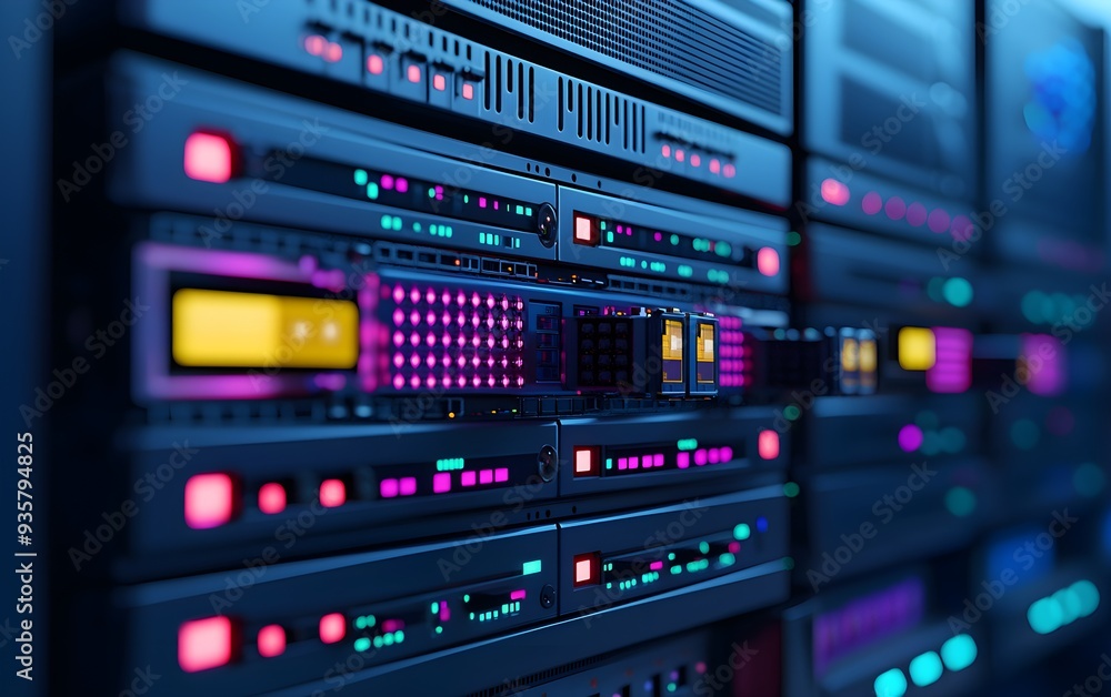 A server handling streaming media, ensuring high-quality video and audio delivery to millions of users A server handling streaming media, ensuring high-quality video and audio delivery to millions of users