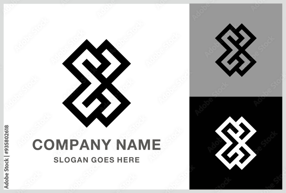 Obraz premium Monogram Letter EB Business Company Stock Vector Logo Design Template