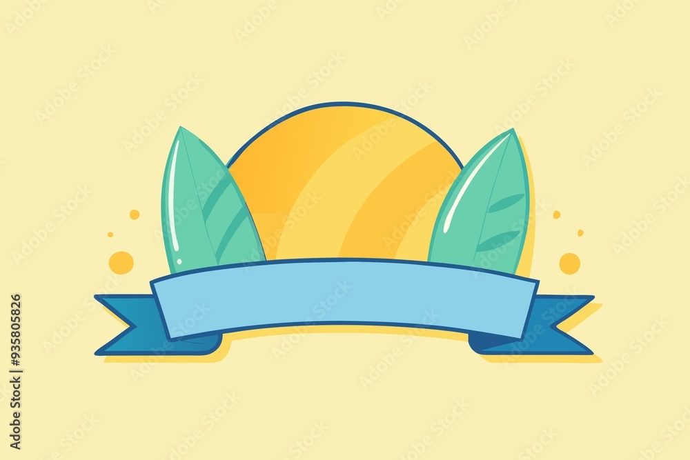 Fototapeta premium Surfboard on the beach logo